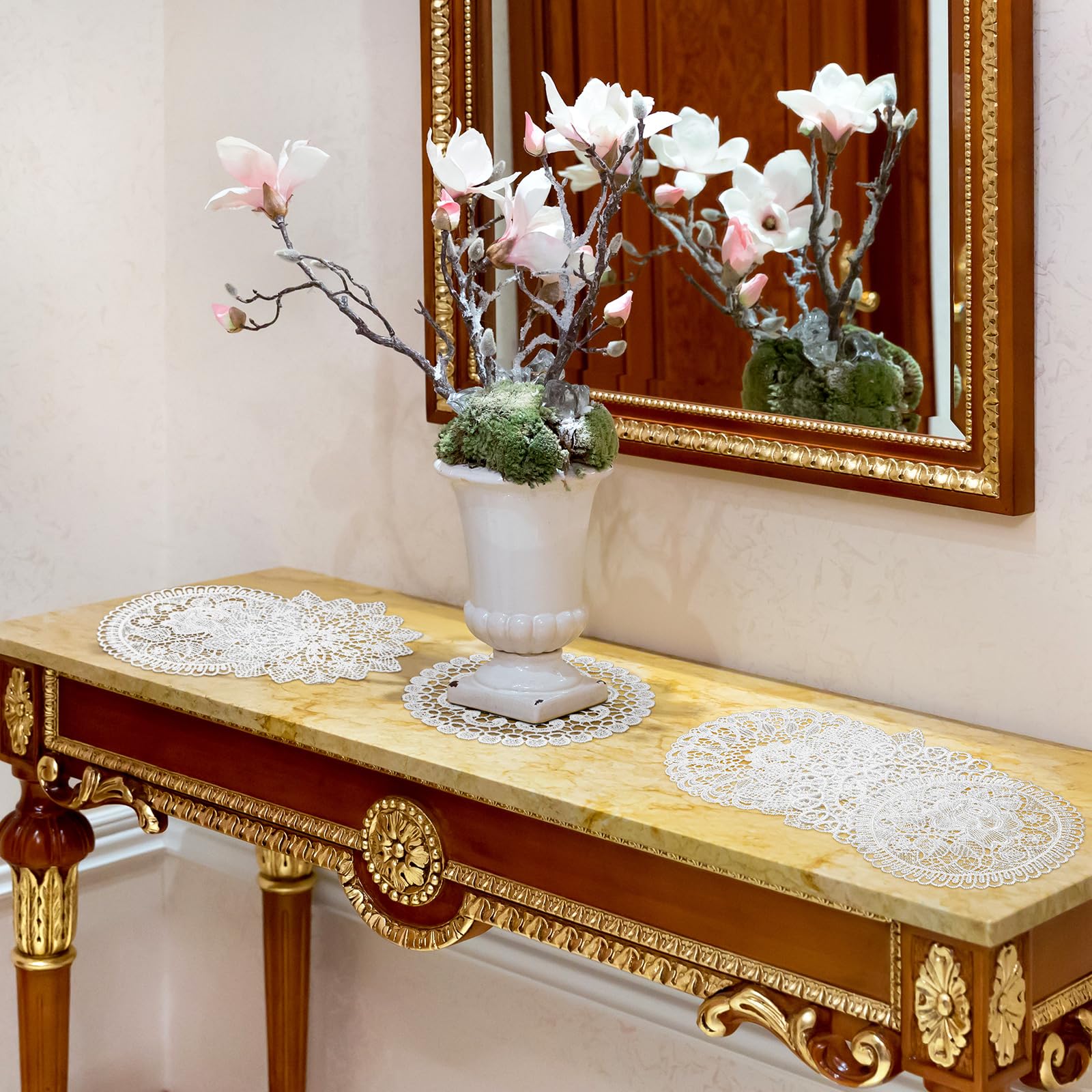 Mimorou handmade crochet coasters protect surfaces while elevating decor.