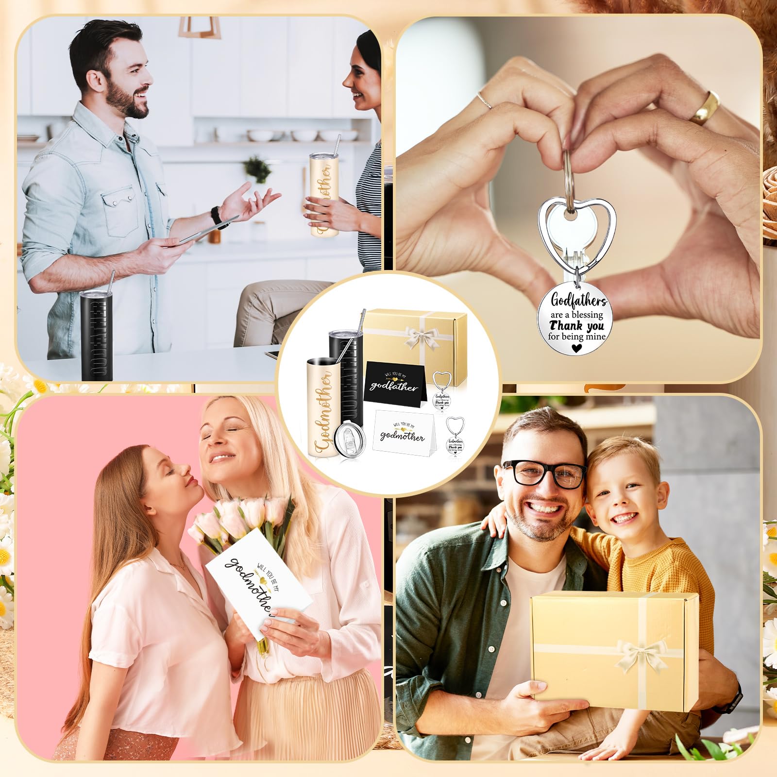 Mimorou gift set packaging shown for Christmas baptisms and family gatherings