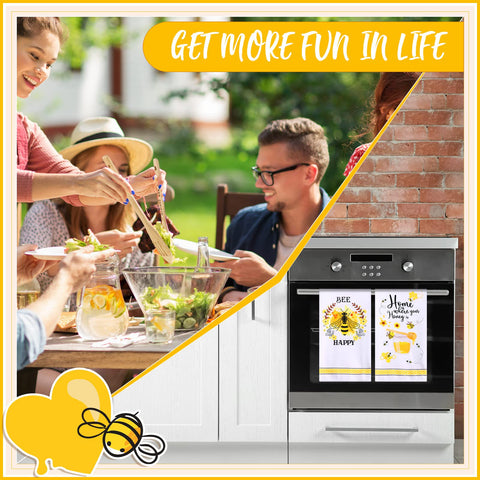 Minatee bee-pattern text detail spoon blends playful design with practical prep.