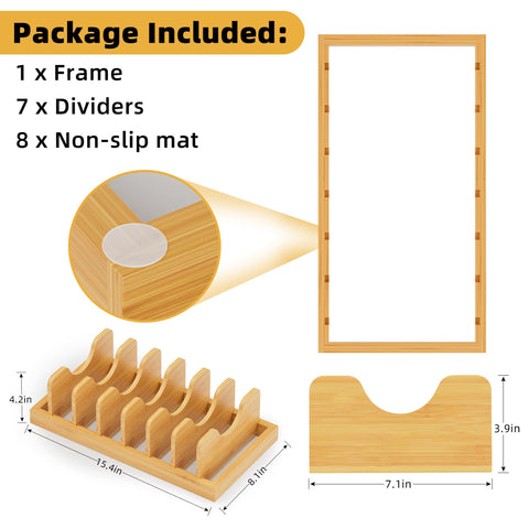 MinBoo durable natural bamboo construction complements kitchen décor.