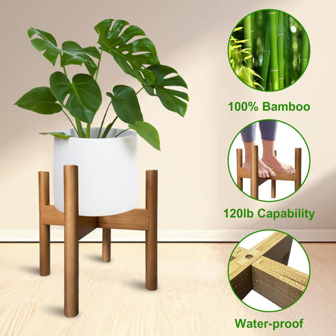 MinBoo versatile stand supporting pitchers and indoor plants