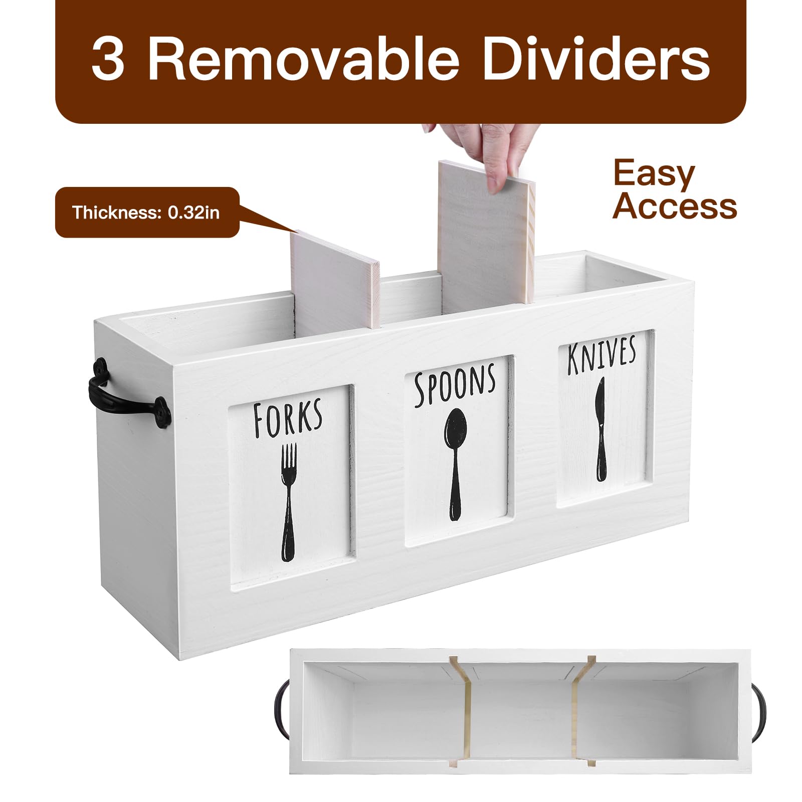 MINCORD farmhouse decor adds rustic charm and natural wood grain to any kitchen counter.