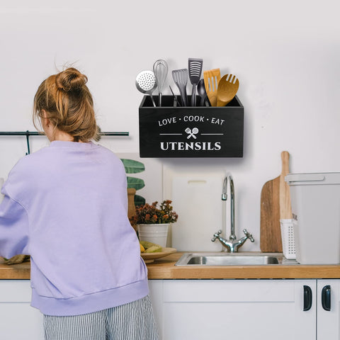 MINCORD flatware storage box neatly separates cutlery for quick meal prep