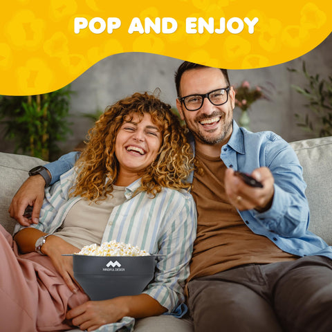 Mindful Design 15-cup capacity popper ideal for sharing with family.