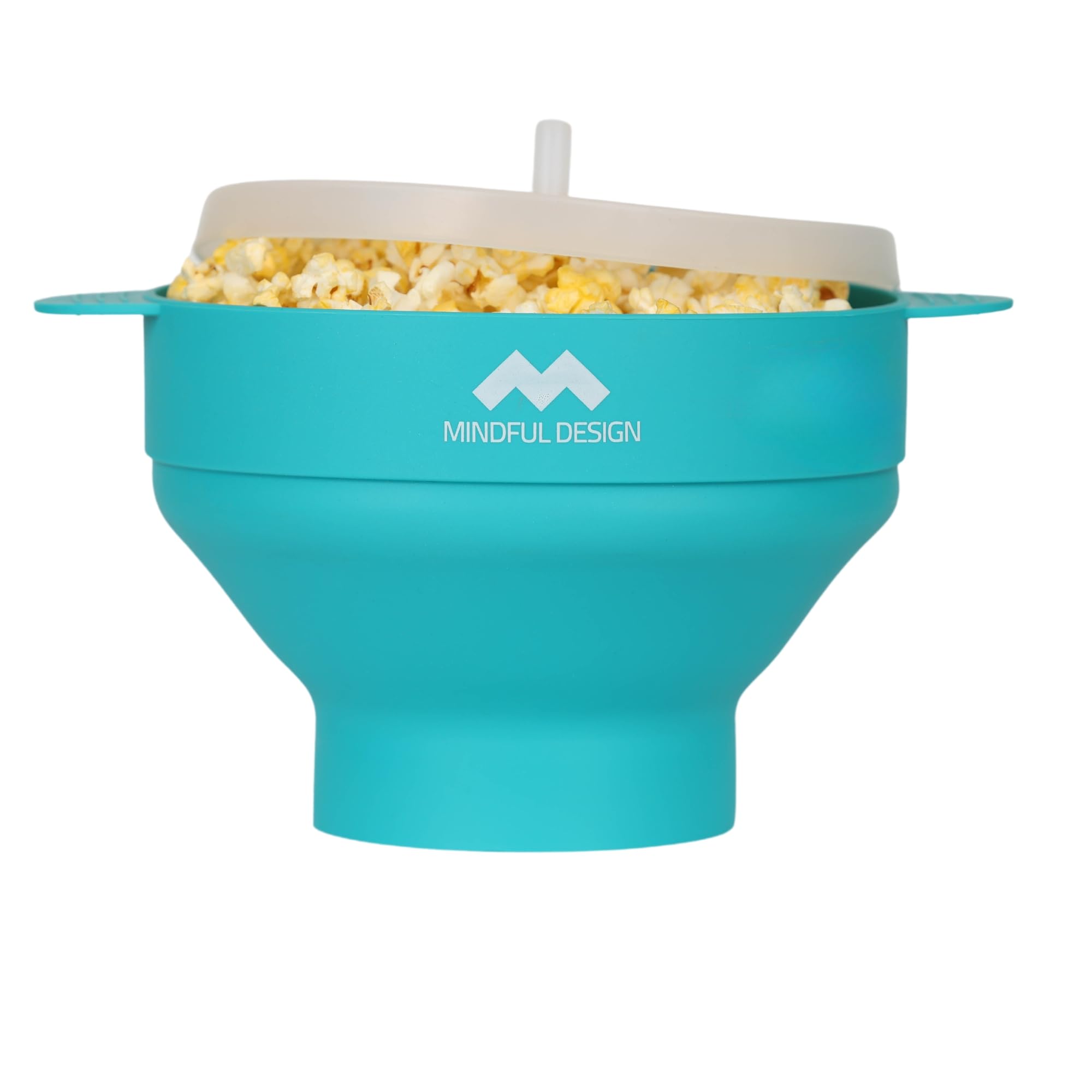 Mindful Design collapsible popcorn popper in microwave for quick, tasty snacks