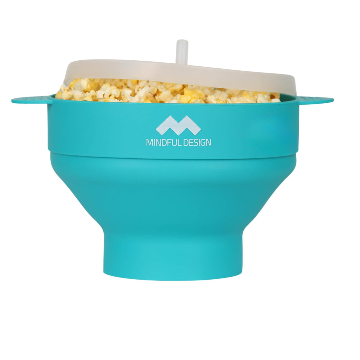 Mindful Design collapsible popcorn popper in microwave for quick, tasty snacks