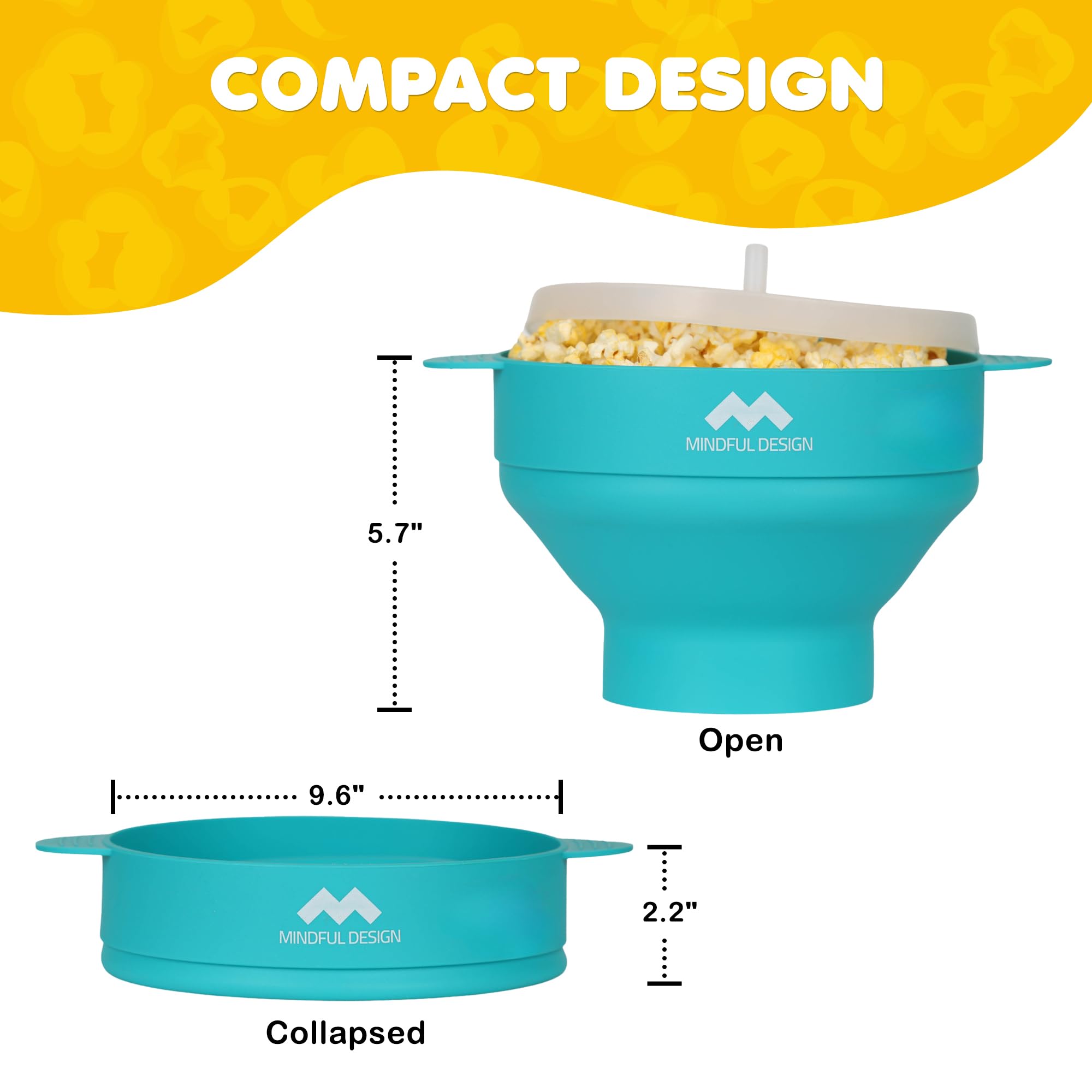 Mindful Design compact popper fits small kitchens, dorms, and RVs