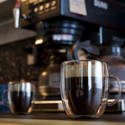 Mindful Design minimalist two-pack espresso mugs elevate home coffee rituals.