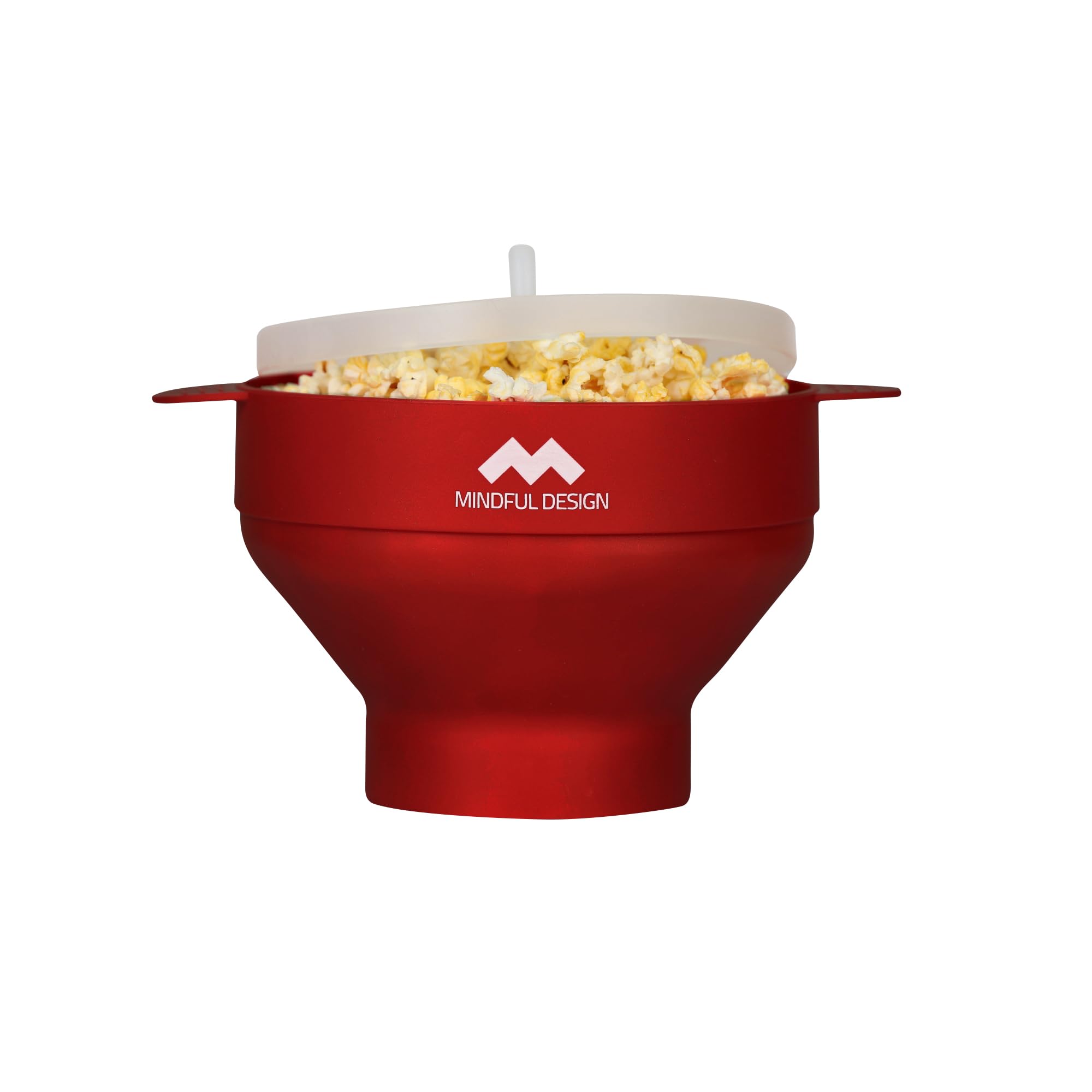 Mindful Design popcorn popper silicone bowl for quick, even popping.