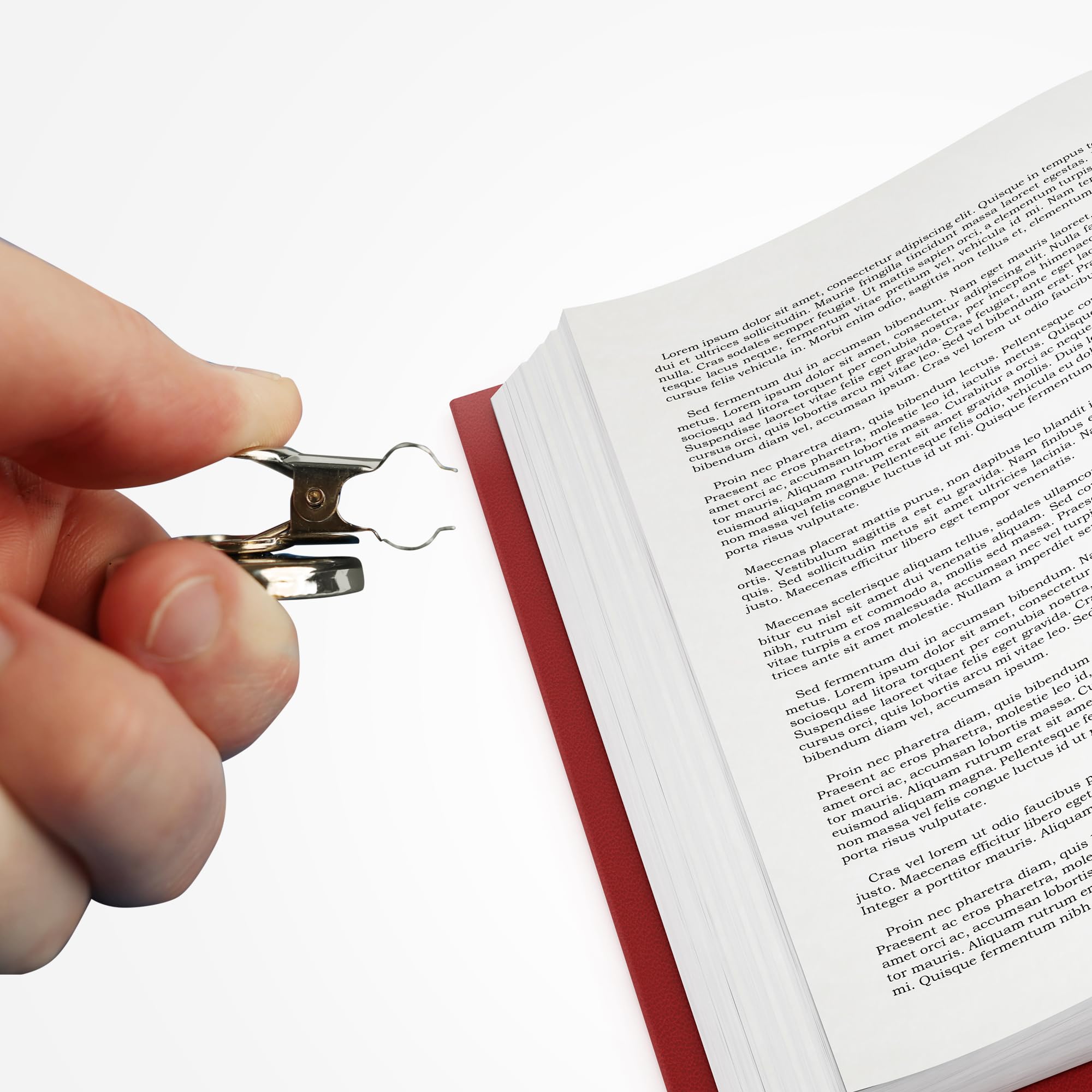 Mindful Design strong magnet clip for fridge and office surfaces keeps documents in reach.