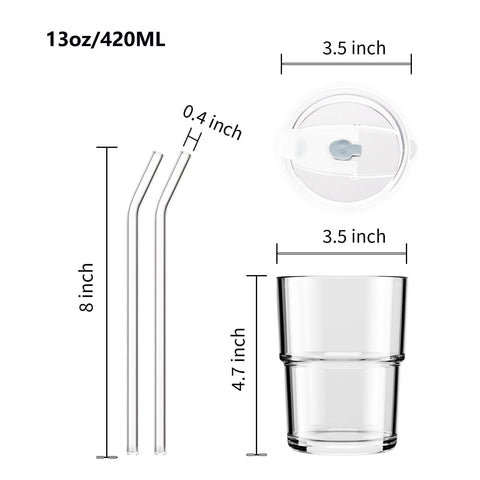 MINGHYZYA 2-pack reusable cups for sustainable daily use in cafe, home, or gym.