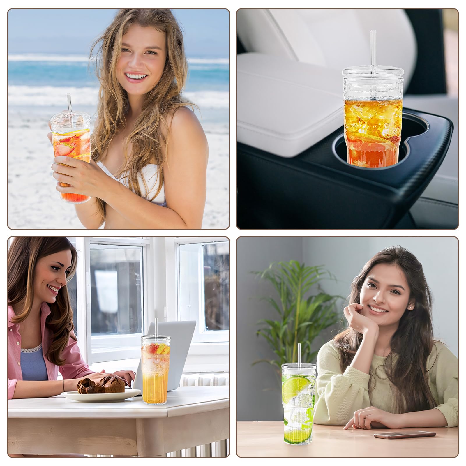 MINGHYZYA gift-ready reusable tumbler set for eco-friendly gifting