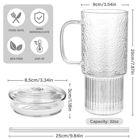 MINGHYZYA lightweight borosilicate glass keeps fatigue low during long use.
