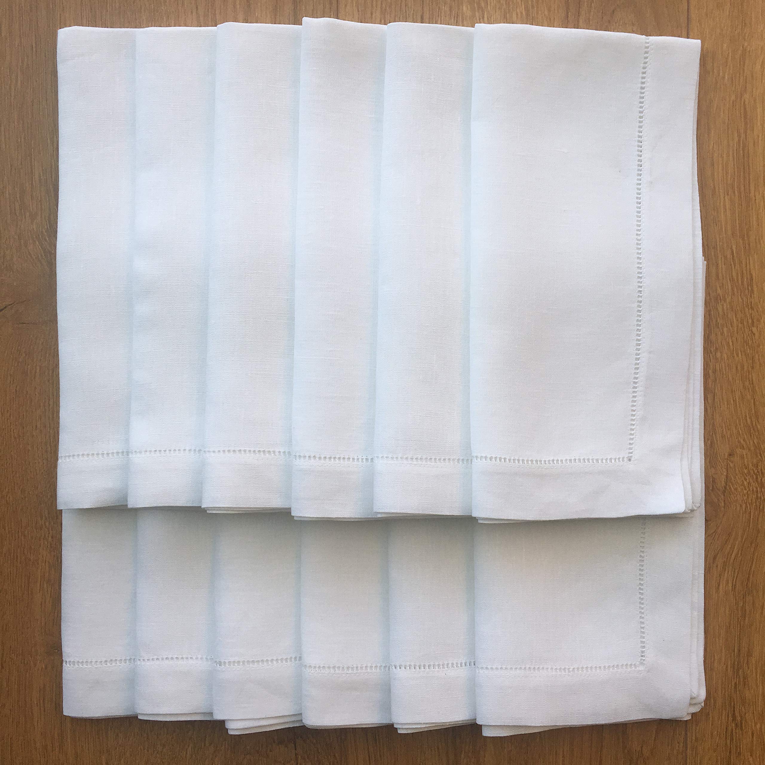 Minhcraft napkins with detailed hemstitch and mitered corners for durable luxury