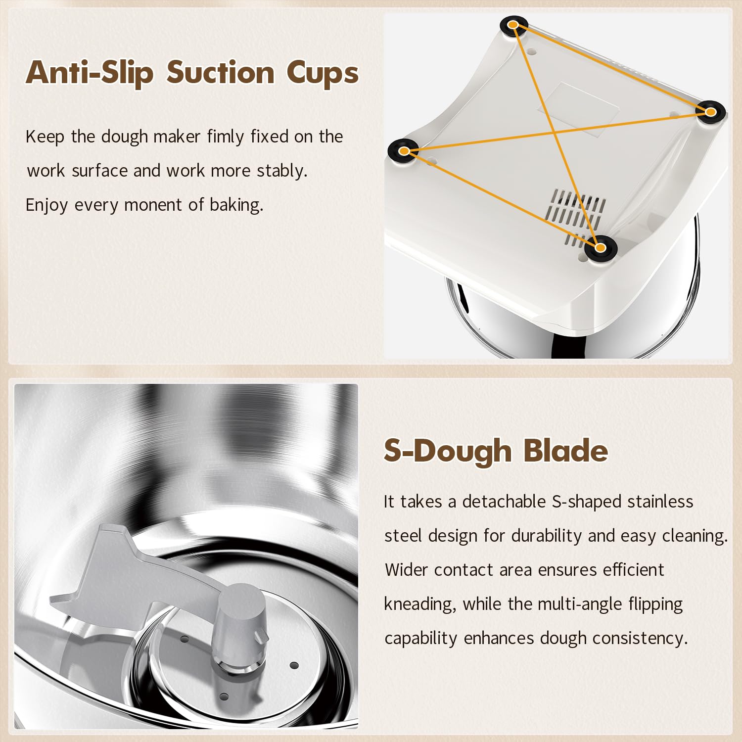 Mini Angel 304 stainless steel bowl for durability and easy cleaning