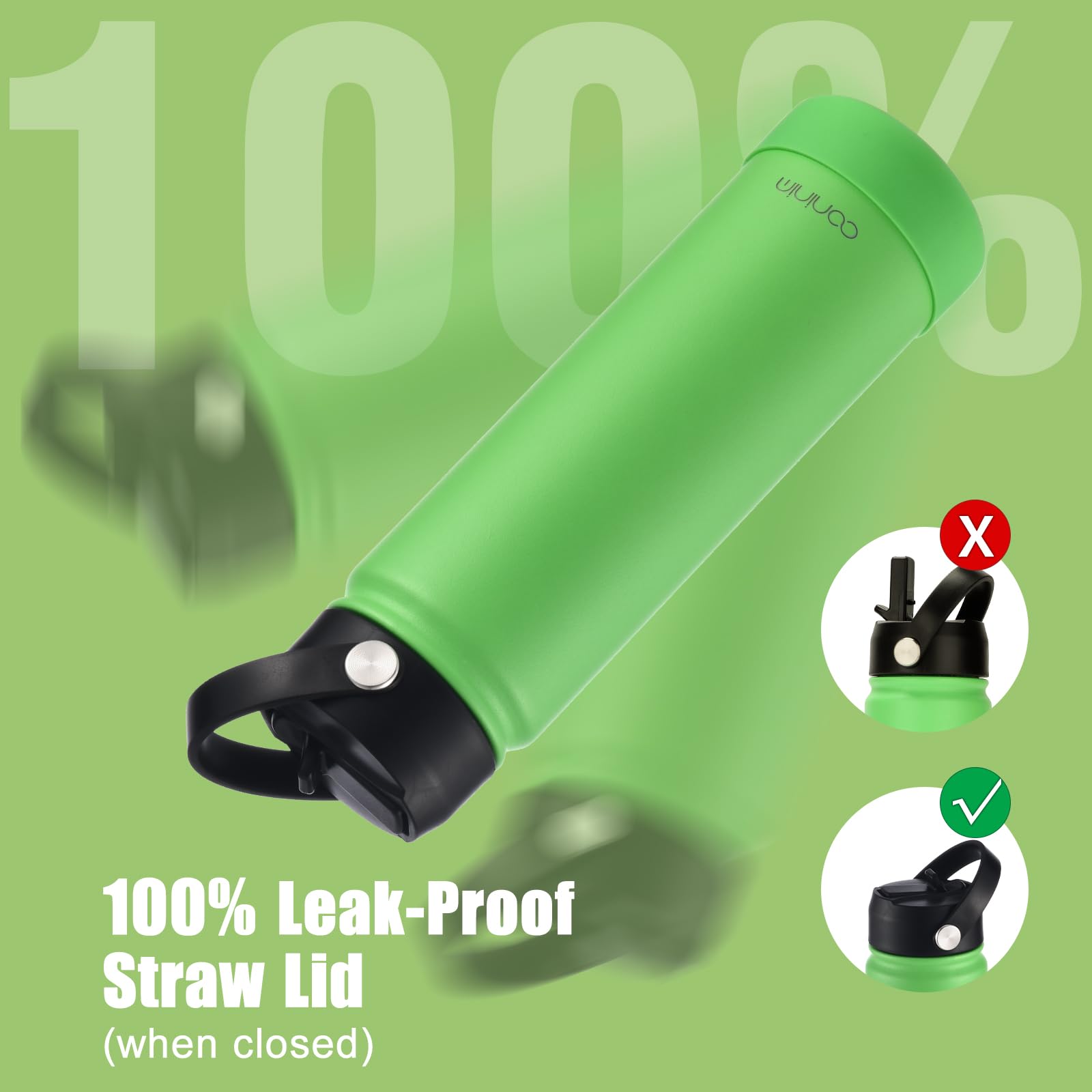Mininoo wide-mouth bottle for easy ice fills and simple cleaning.