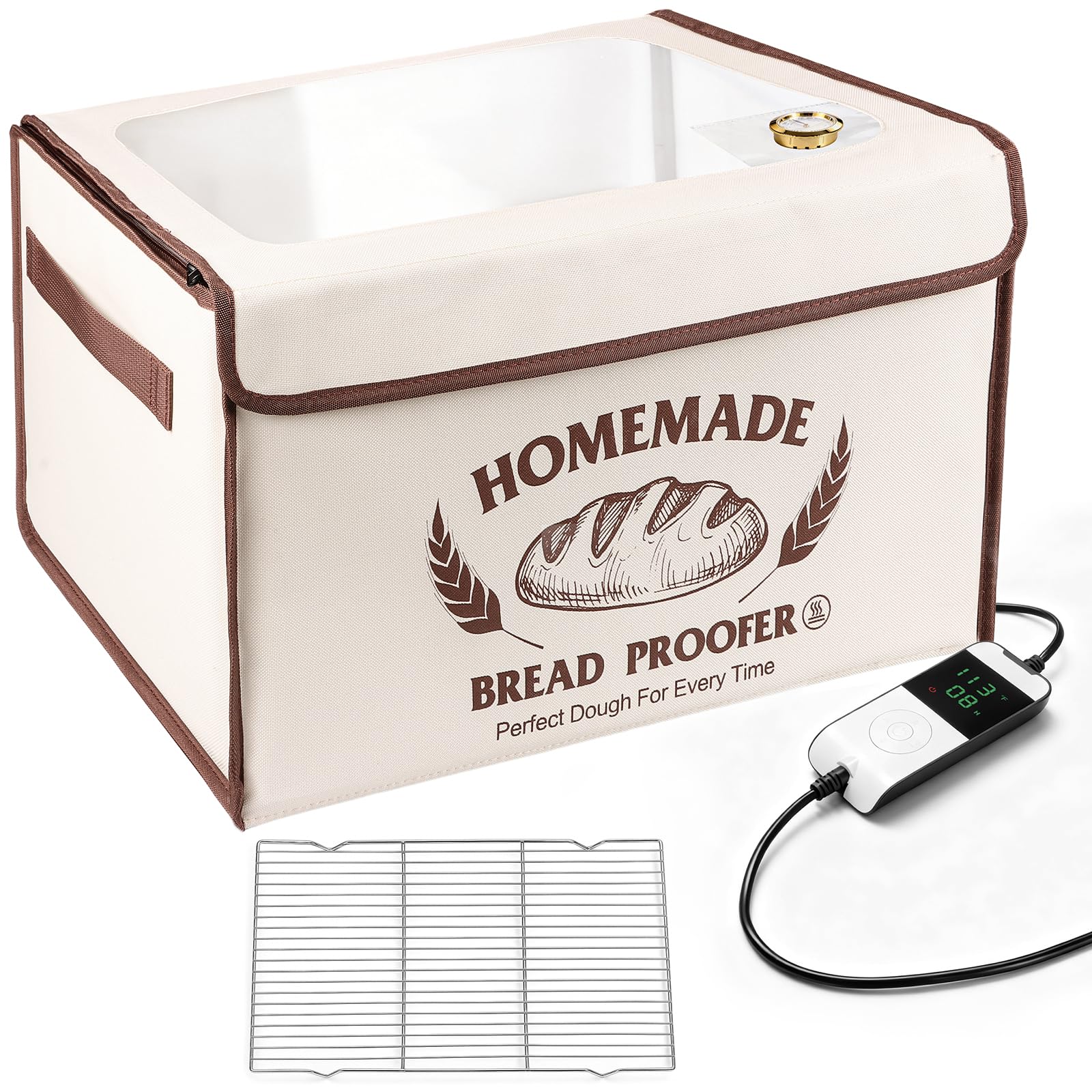 MINO ANT bread-proofing-box with shelf for organized dough proofing.