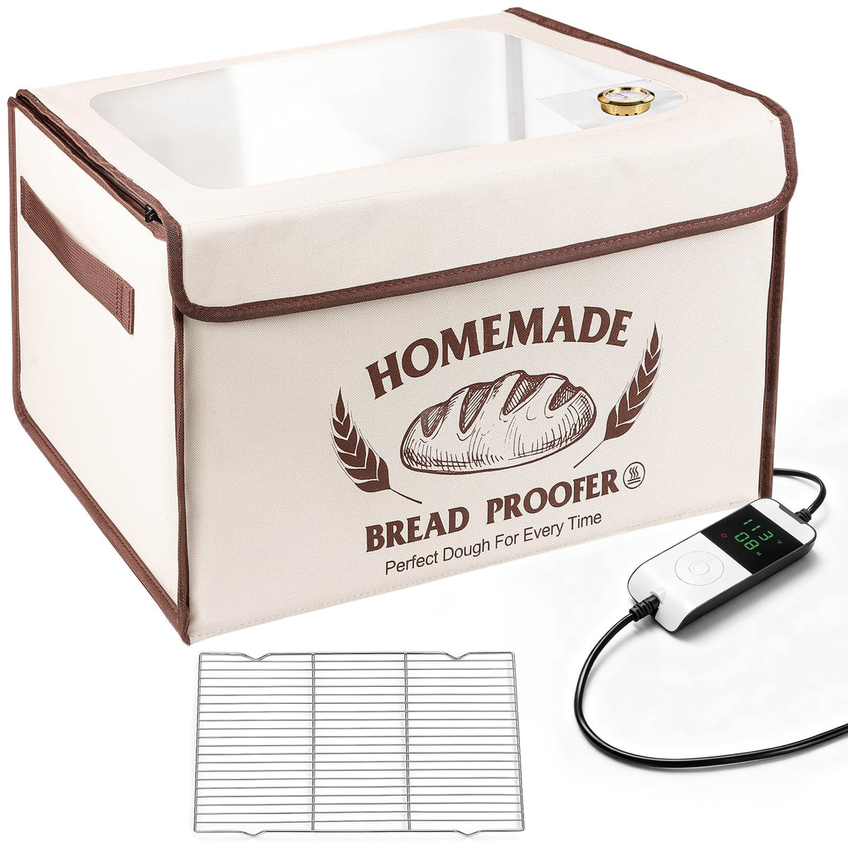 MINO ANT bread-proofing-box with shelf for organized dough proofing.