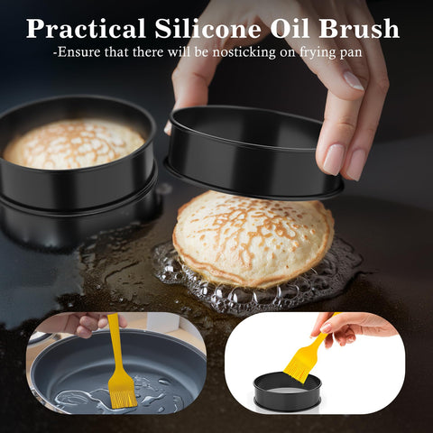 MINO ANT crumpet rings cleaned easily with rust-resistant coating.