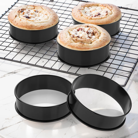 MINO ANT stainless steel English muffin ring showcases durable material.