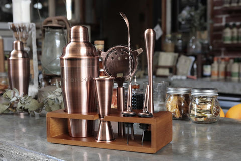Mint & Mortar complete cocktail kit ready for organized entertaining.