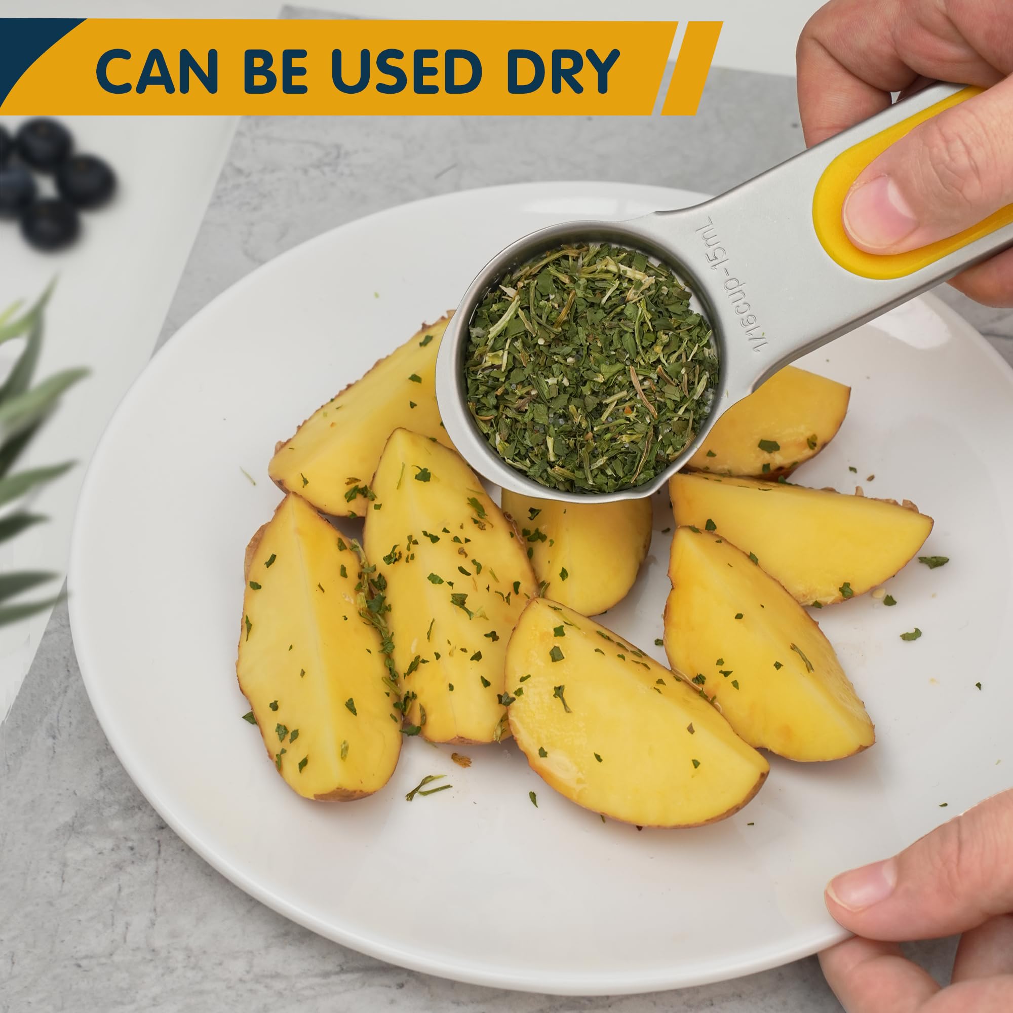 Minteem rust-resistant thickened steel ensures durability for dry and liquid ingredients.