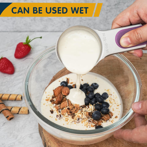 Minteem cups feature US and Metric markings for accurate measurements every time.
