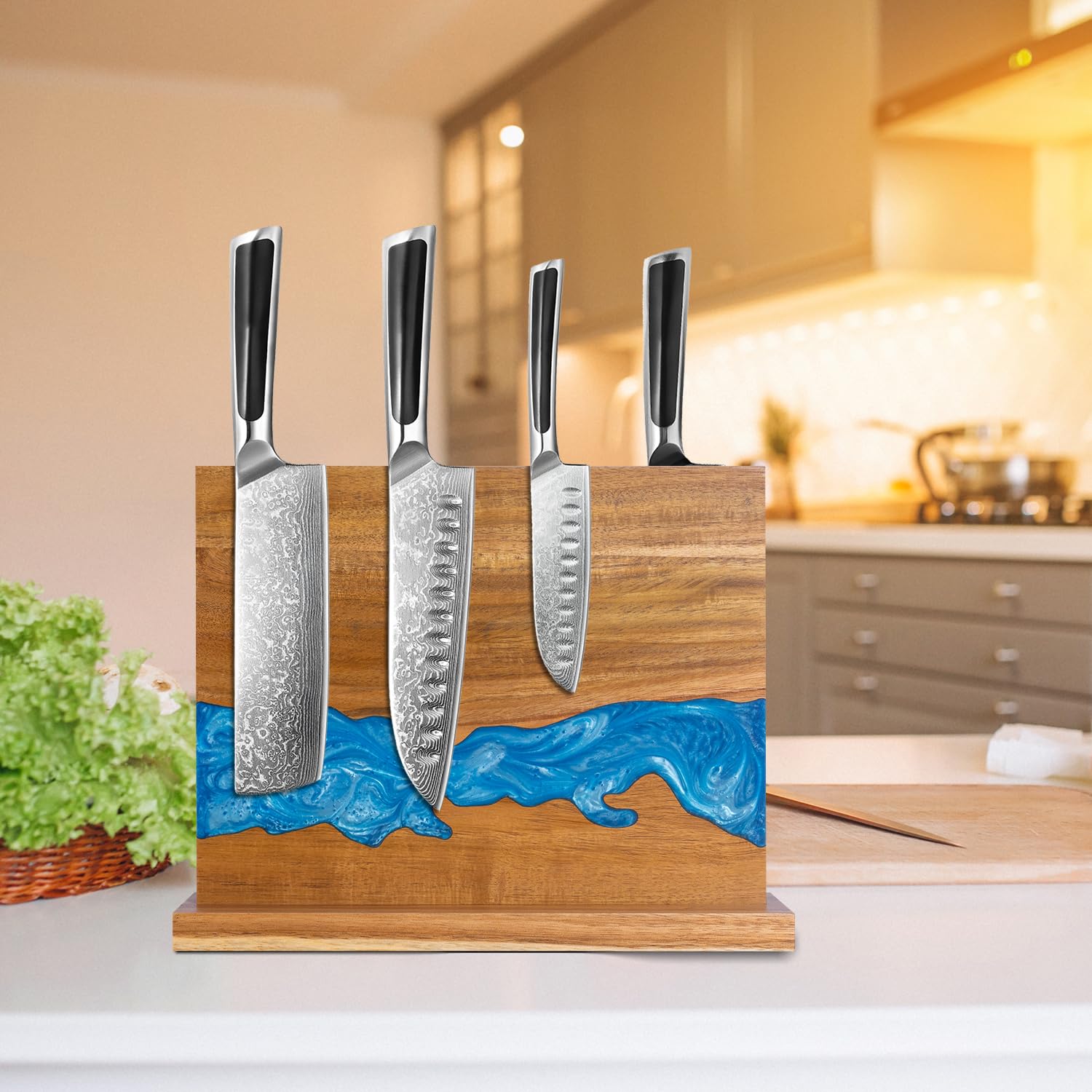Minyuexia easy maintenance keeps knives organized and ready for cooking.