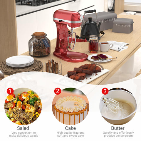 Miosruru compatible with KitchenAid 7QT bowl-lift mixers for versatile upgrading.