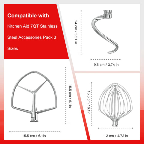 Miosruru stainless steel attachments for durable, safe kitchen prep.