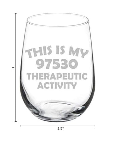 MIP Brand 17 oz stemless wine glass for casual sips and therapeutic practice routines