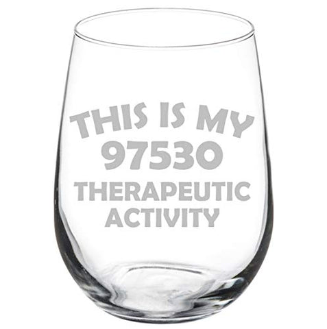 MIP Brand wine glass goblet 97530 for therapy-themed activities, ideal for OT/PT sessions