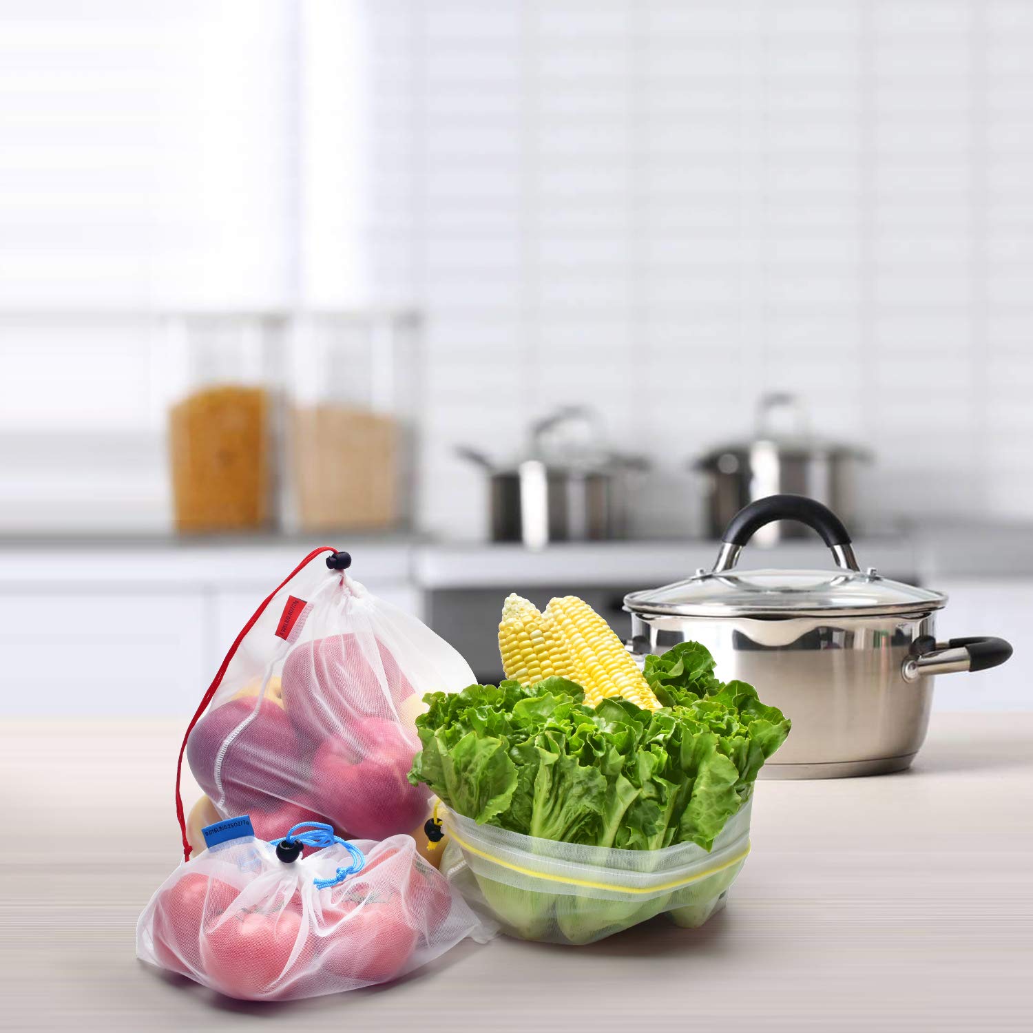 Mipruct 24-pack mesh bags reduce plastic waste.