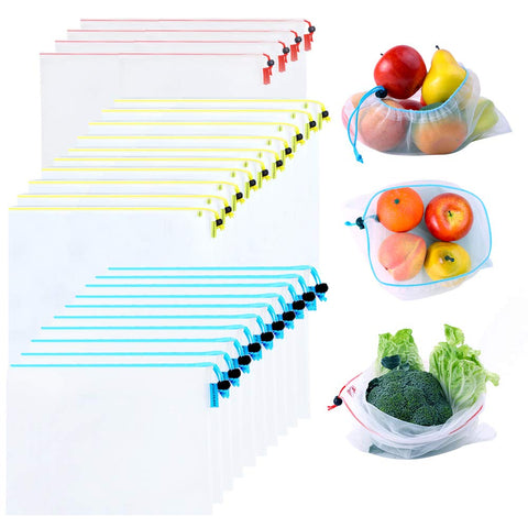 Mipruct large mesh bag 12x17 for roomy produce storage.