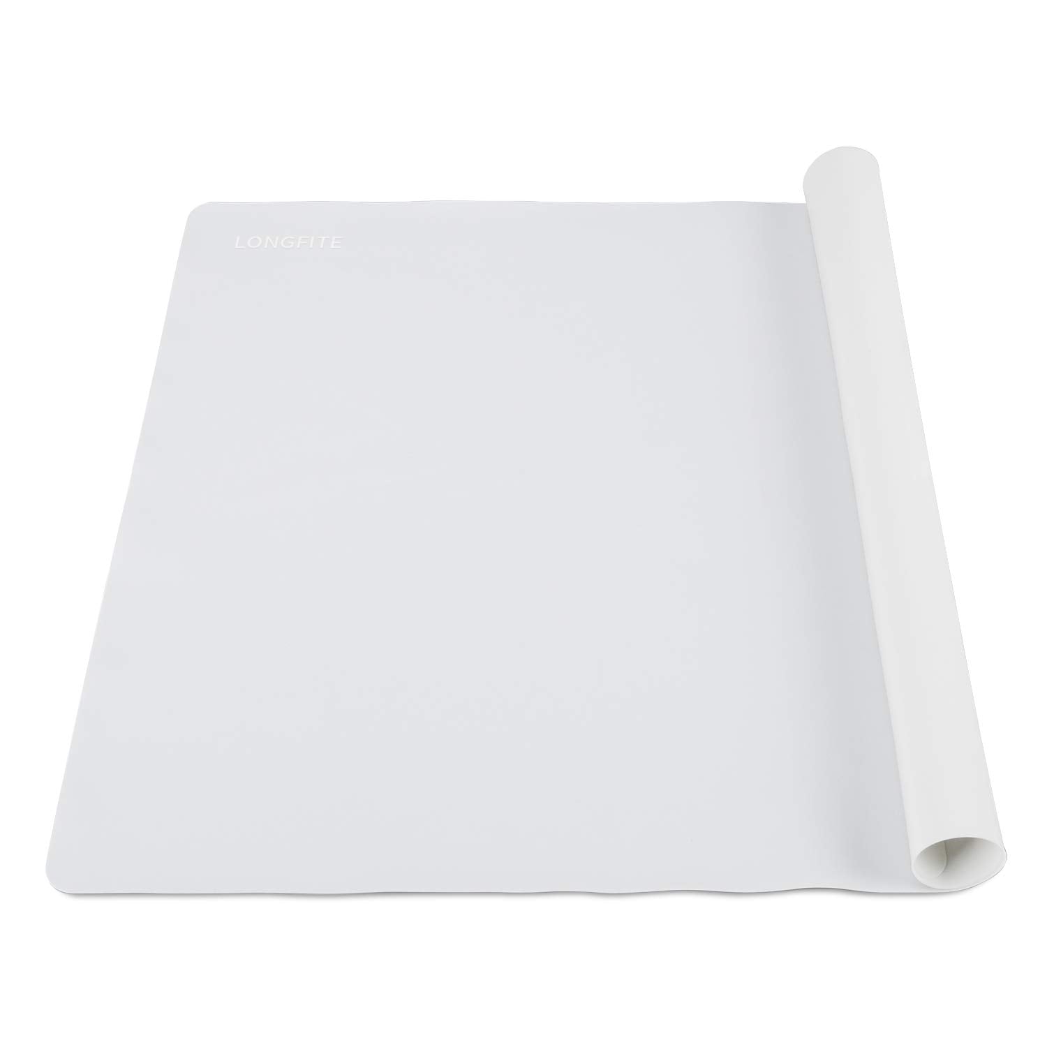 Miracle silicone table mat 24x20 gray for stable rolling on countertops.