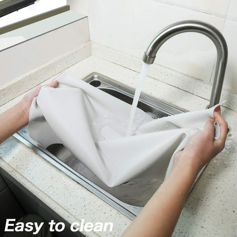Miracle silicone mat dishwasher-safe and quick to clean after use.