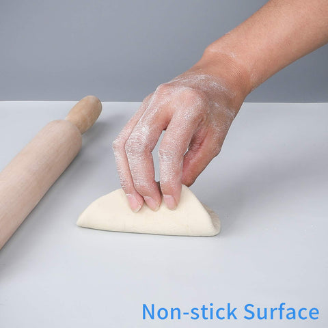 Miracle table mat with non-slip surface stays put during prep and meals.