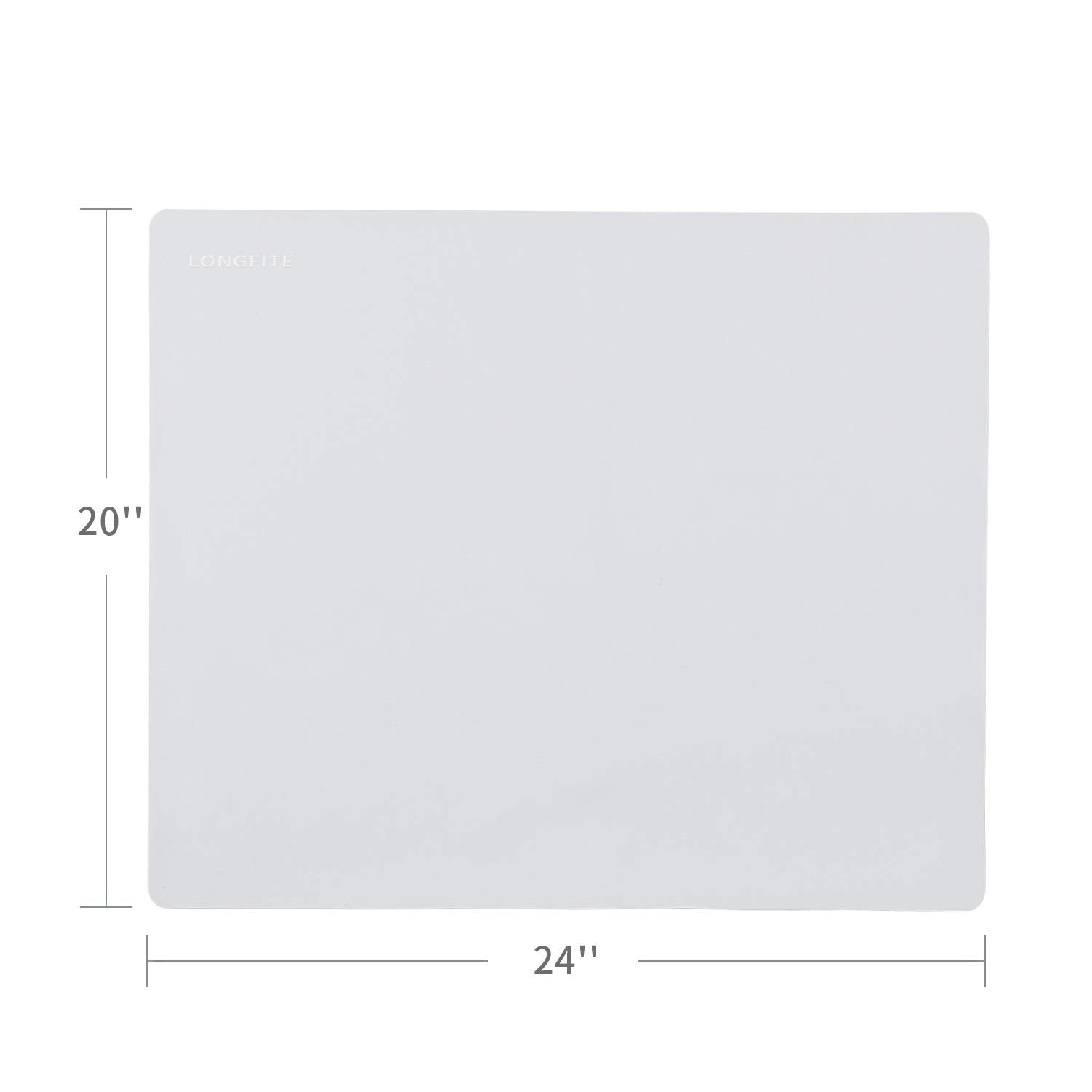 Miracle silicone mat 24x20 gray, flat rolling surface with nonstick finish.