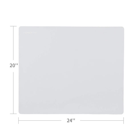 Miracle silicone mat 24x20 gray, flat rolling surface with nonstick finish.