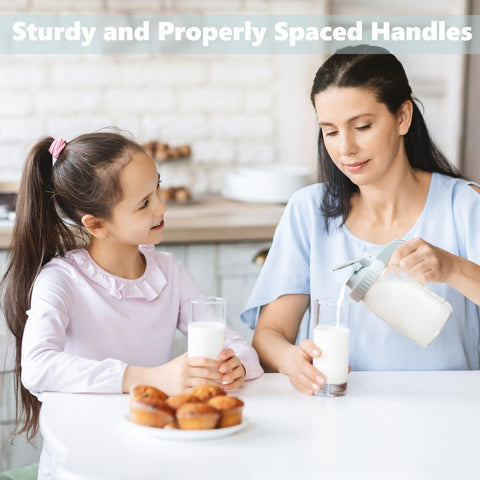 Dual silicone seals on the Miradexic pitcher ensure leak-proof storage.