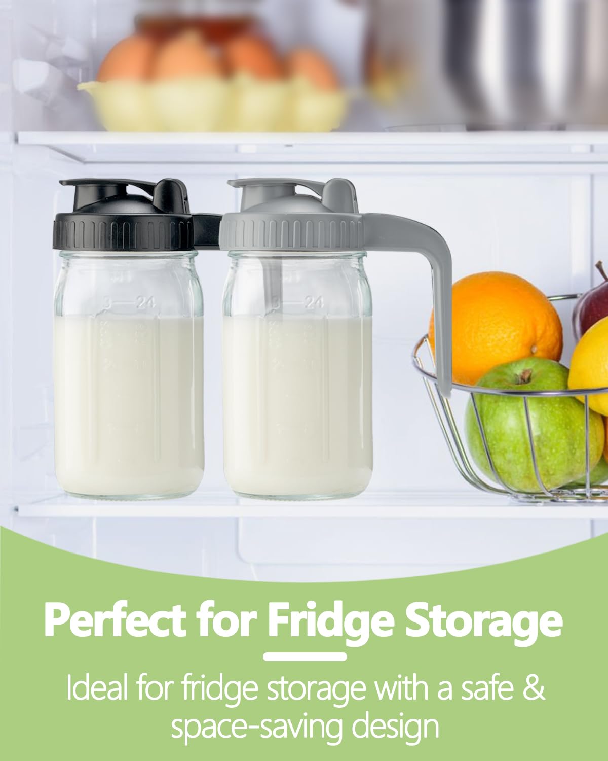 Miradexic glass pitcher wide mouth makes adding ice and ingredients easy.