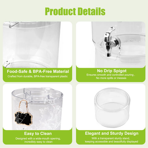 MiraFure drink station stand with coasters for presentation