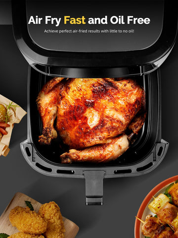 MIRASTON 8.5QT basket ideal for family meals and shared entrees.