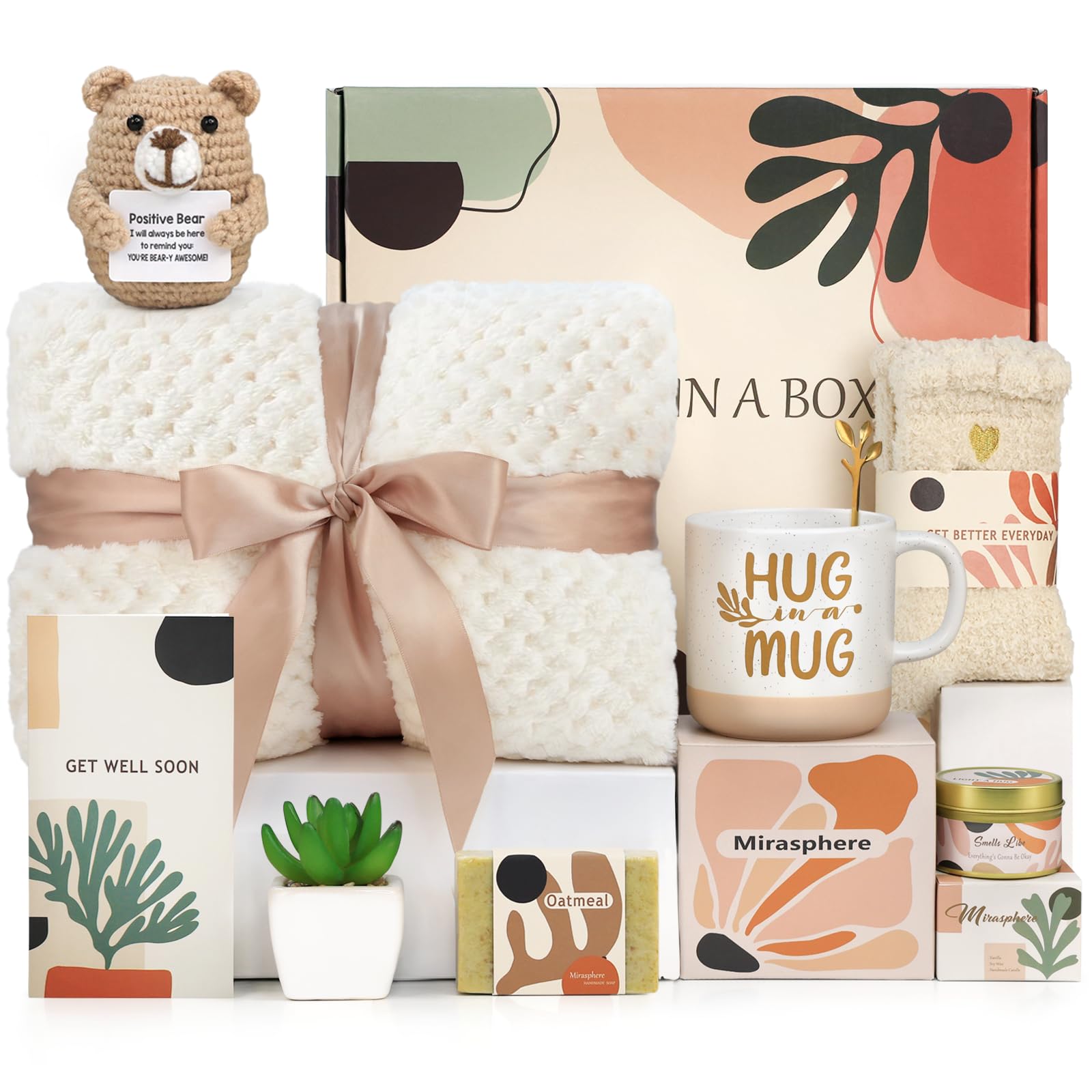 Mirasphere Get Well Gifts blanket: cozy comfort for recovery and warmth at home
