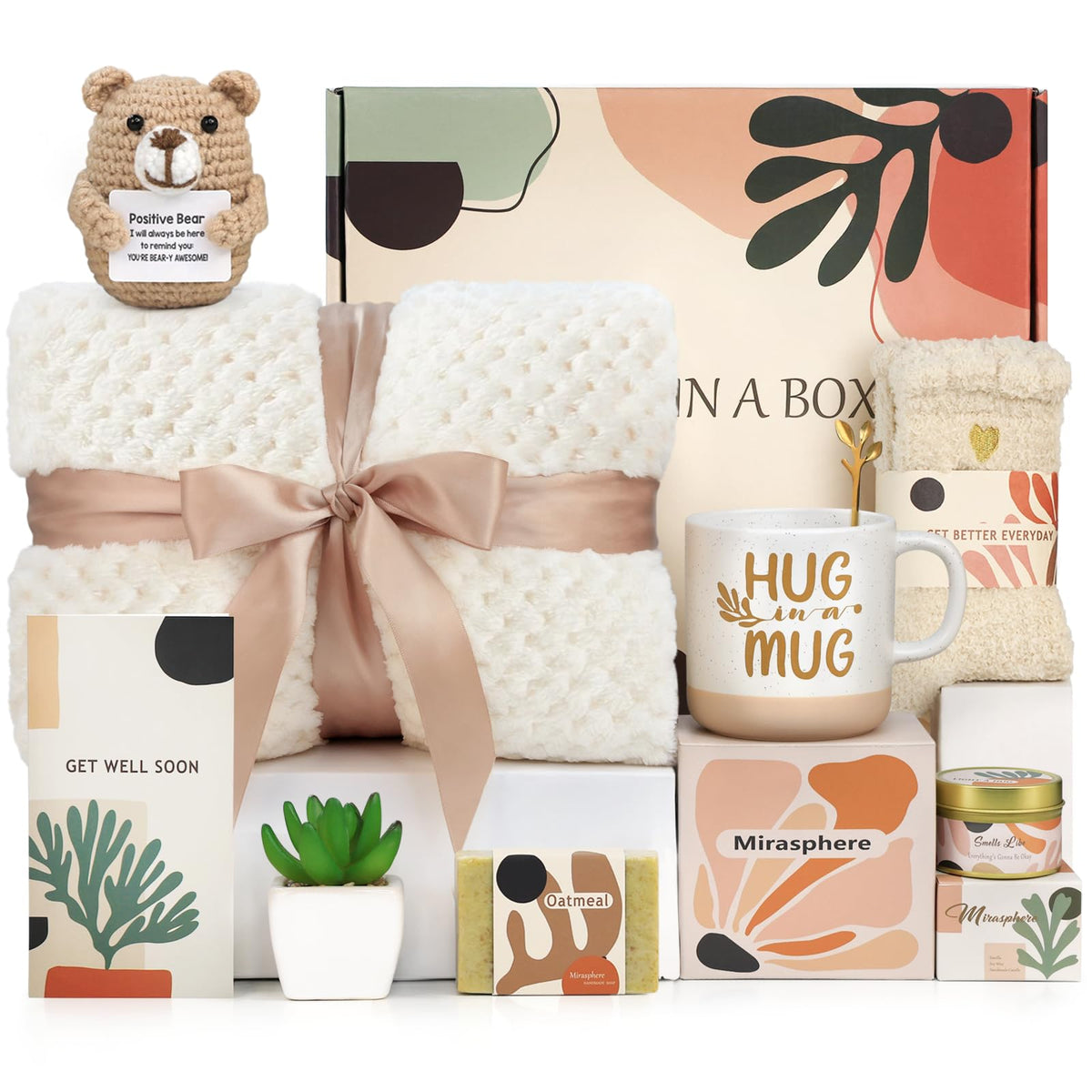 Mirasphere Get Well Gifts blanket: cozy comfort for recovery and warmth at home