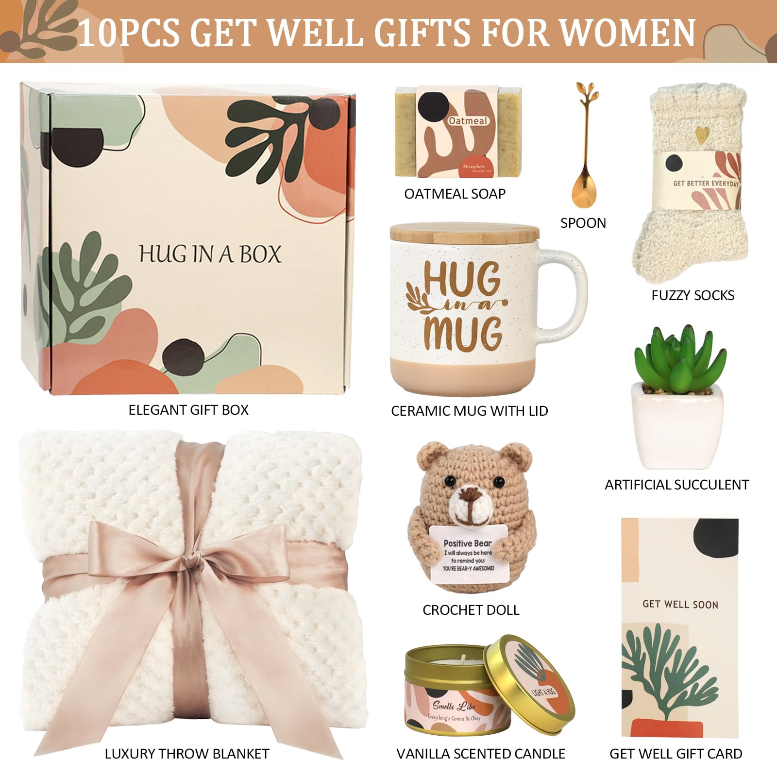 Mirasphere Get Well Gifts succulent: lifelike greenery to brighten a room with minimal care