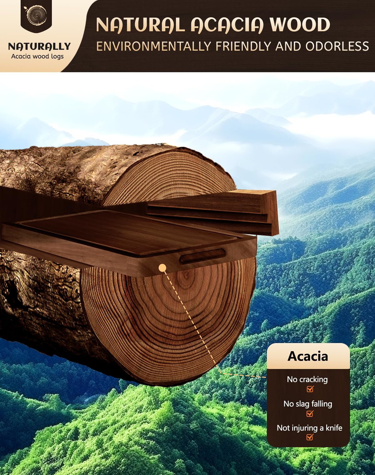 Misawce acacia cutting board maintenance oil keeps surface looking new