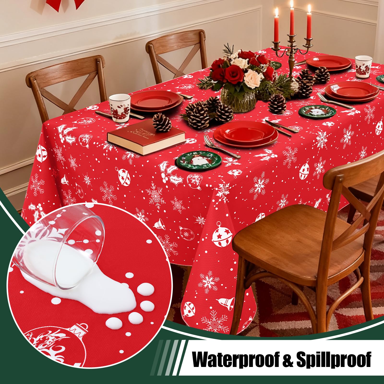 Misaya durable dining table cover protects surfaces from scratches and daily wear.