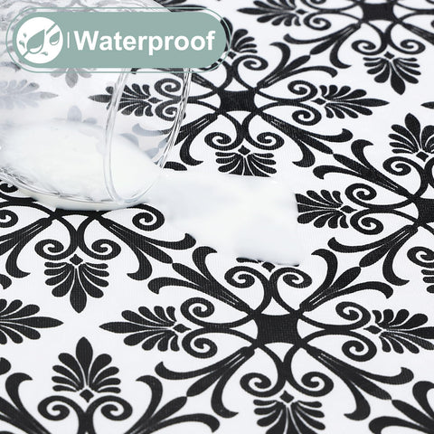 Misaya easy wipe-clean tablecloth for quick cleanup after meals.