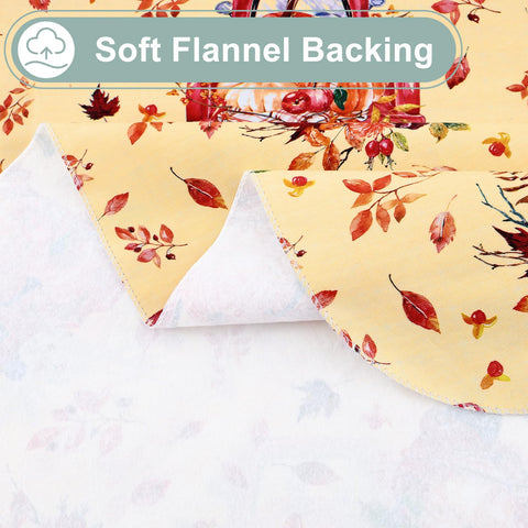 misaya soft flannel backing provides cozy, anti-slip support.